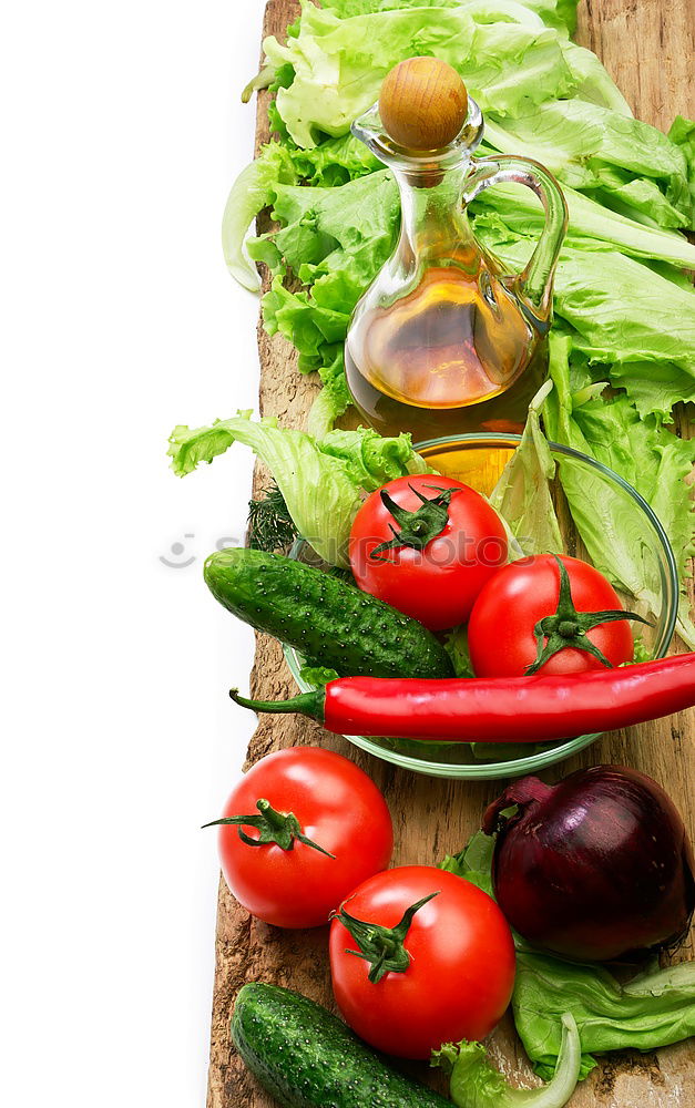 Similar – Image, Stock Photo Spaghetti with basil pesto and tomatoes, ingredients