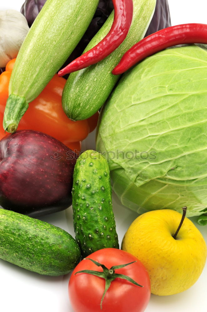 Similar – Image, Stock Photo Fruit and vegetables Food