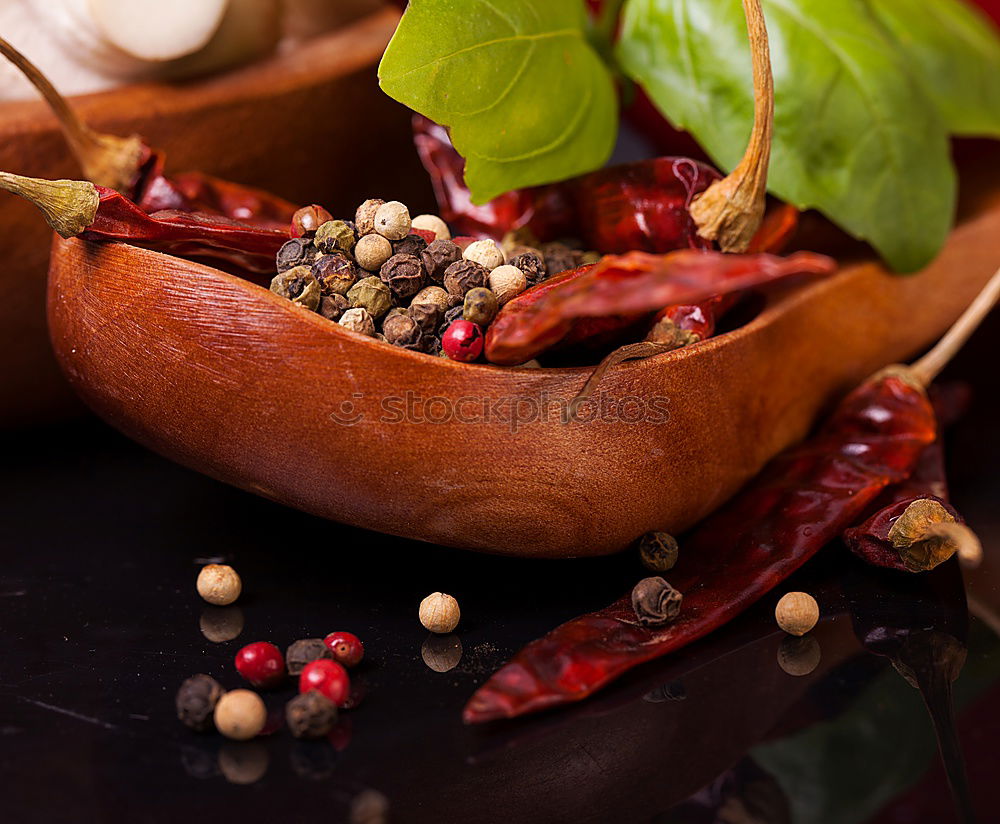 Similar – Image, Stock Photo Open pomegranate with seeds in a rustic bowl