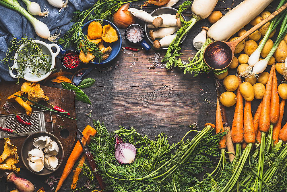 Similar – Pumpkins and various autumn vegetables