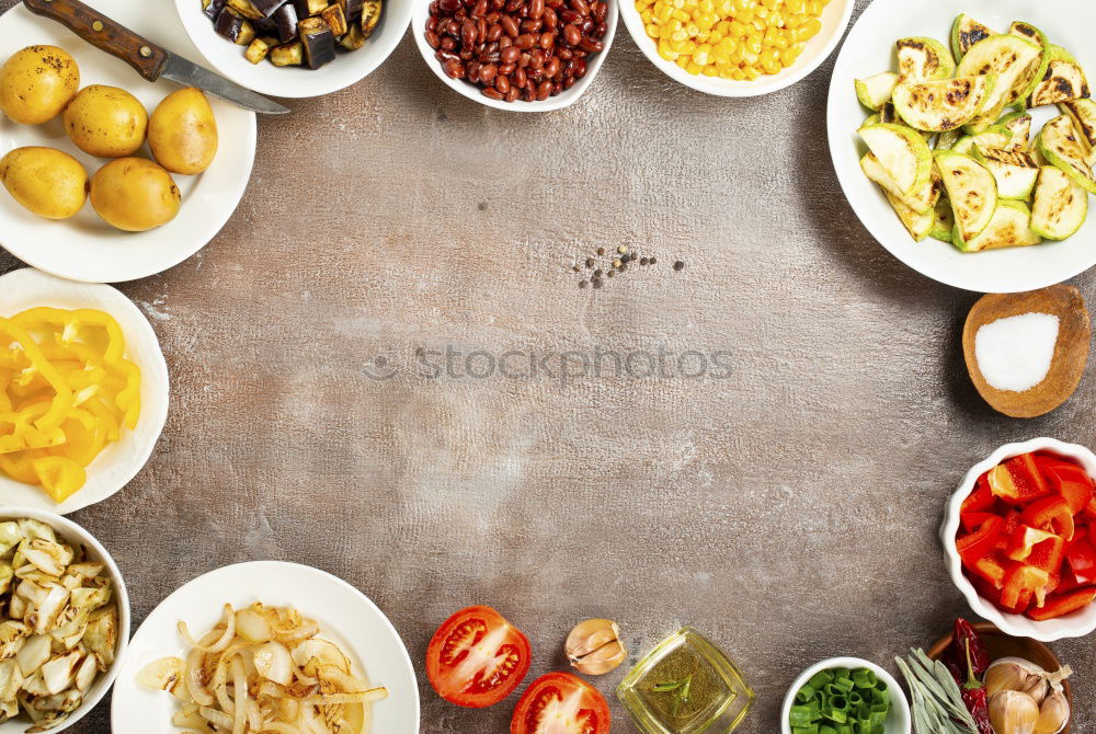 Similar – Image, Stock Photo Pasta gratin with Romanesco cabbage and ham