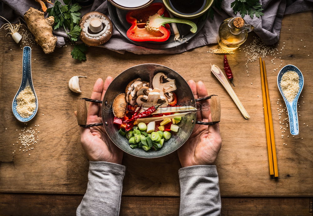 Similar – Female hands make meatballs