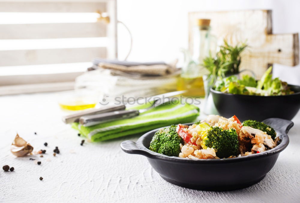 Similar – Image, Stock Photo Green asparagus in pot with cooking spoon