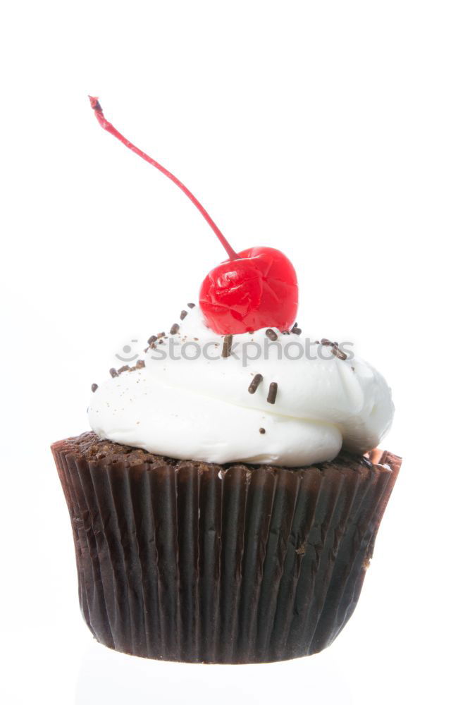 Similar – Image, Stock Photo Christmas cupcake on white wood