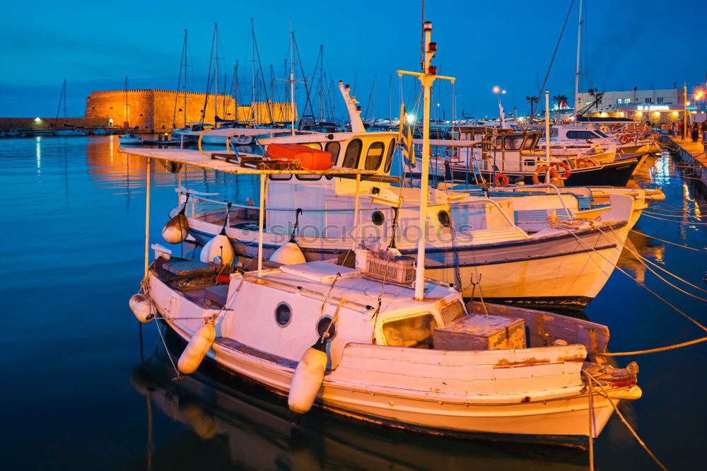 Image, Stock Photo View of the harbour of Klintholm Havn in Denmark