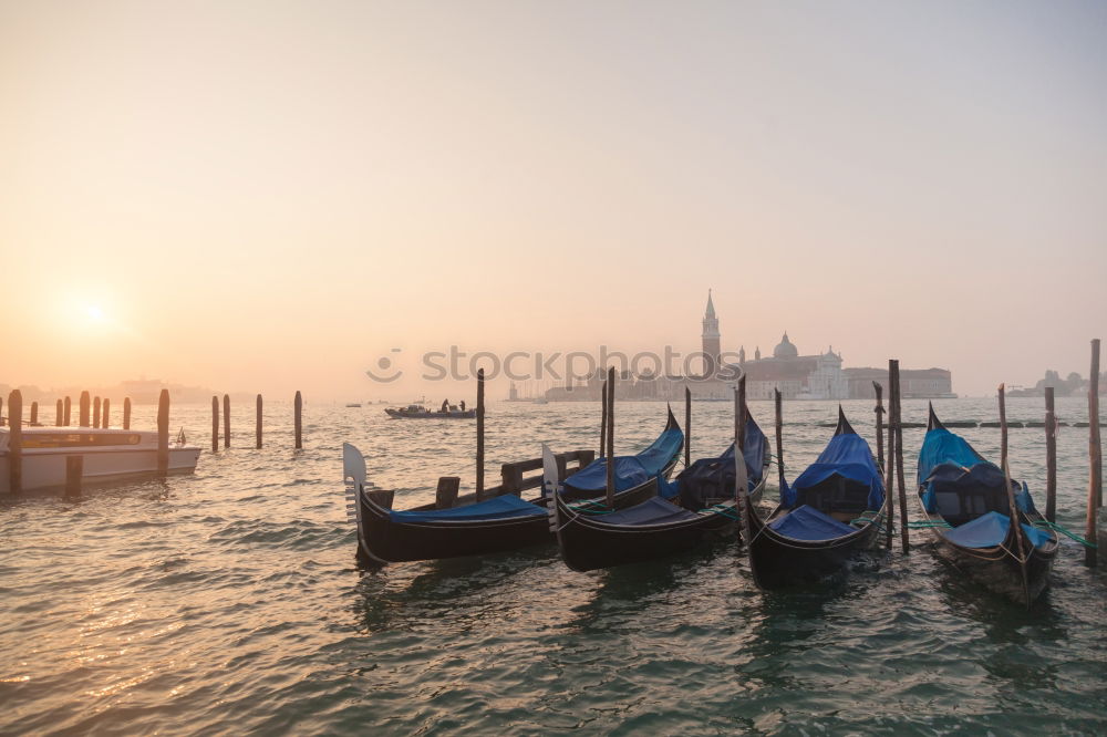 Similar – Gondolas and Church of San Giogio Maggiore in Venice