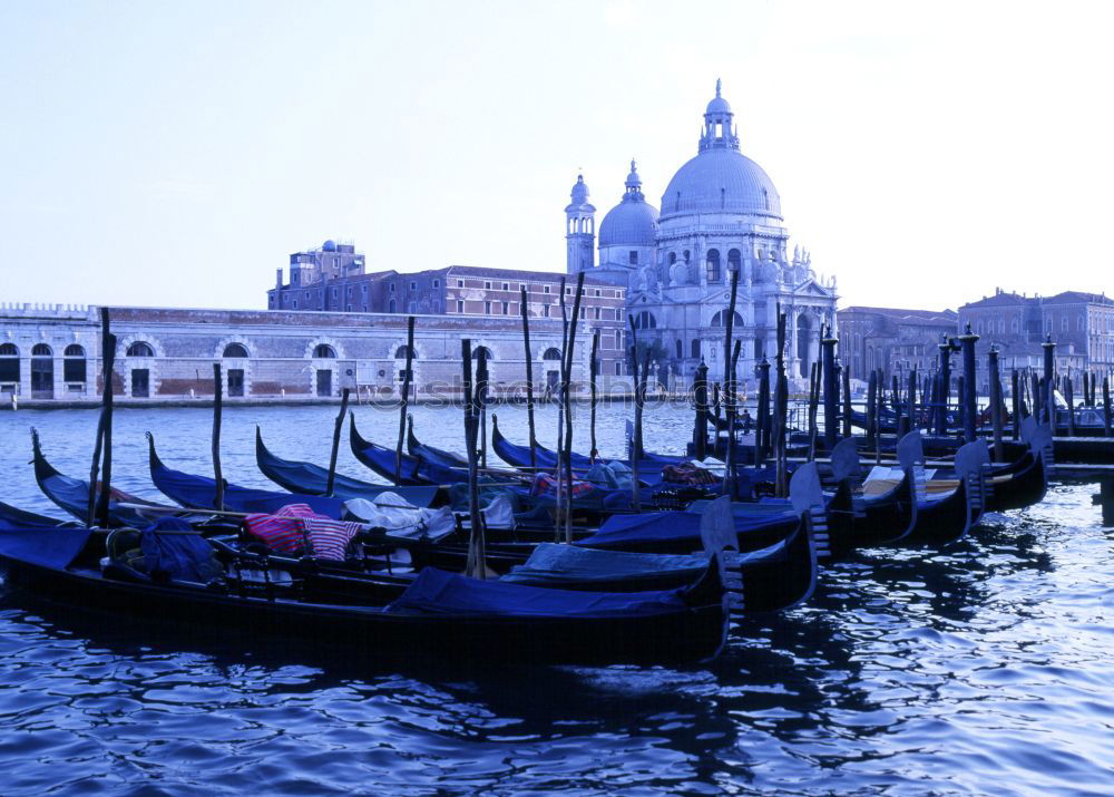 Similar – Image, Stock Photo Empty gondolas floating on a lagoon of Venice, Italy