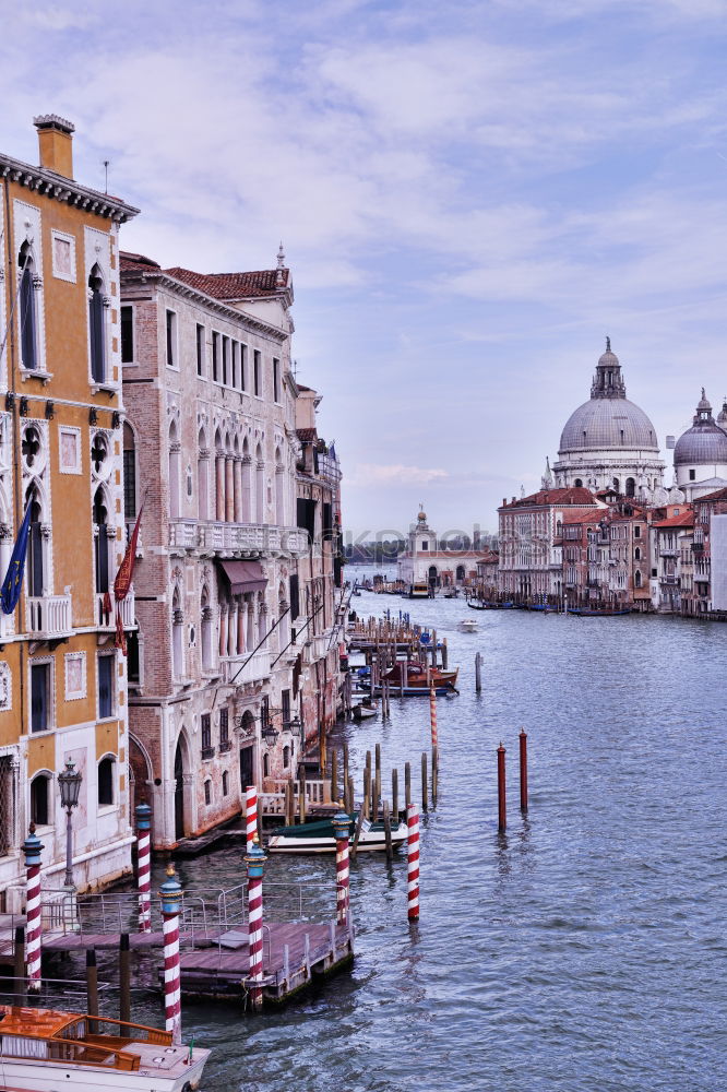 Similar – Image, Stock Photo Empty gondolas floating on a lagoon of Venice, Italy