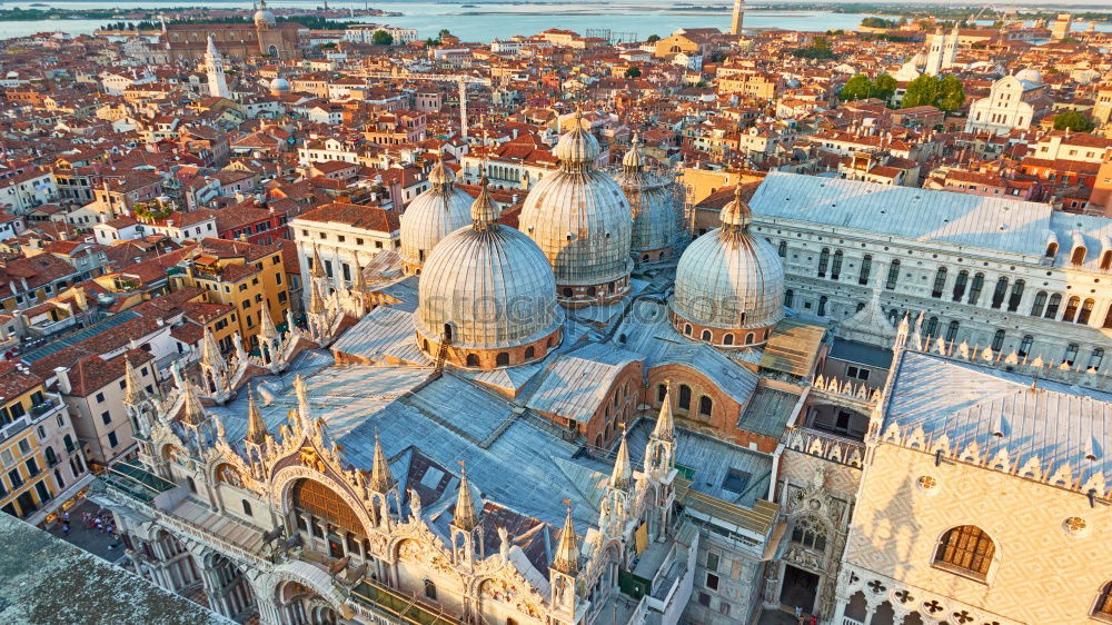 Similar – Image, Stock Photo Water channels the biggest tourist attractions in Italy, Venice.