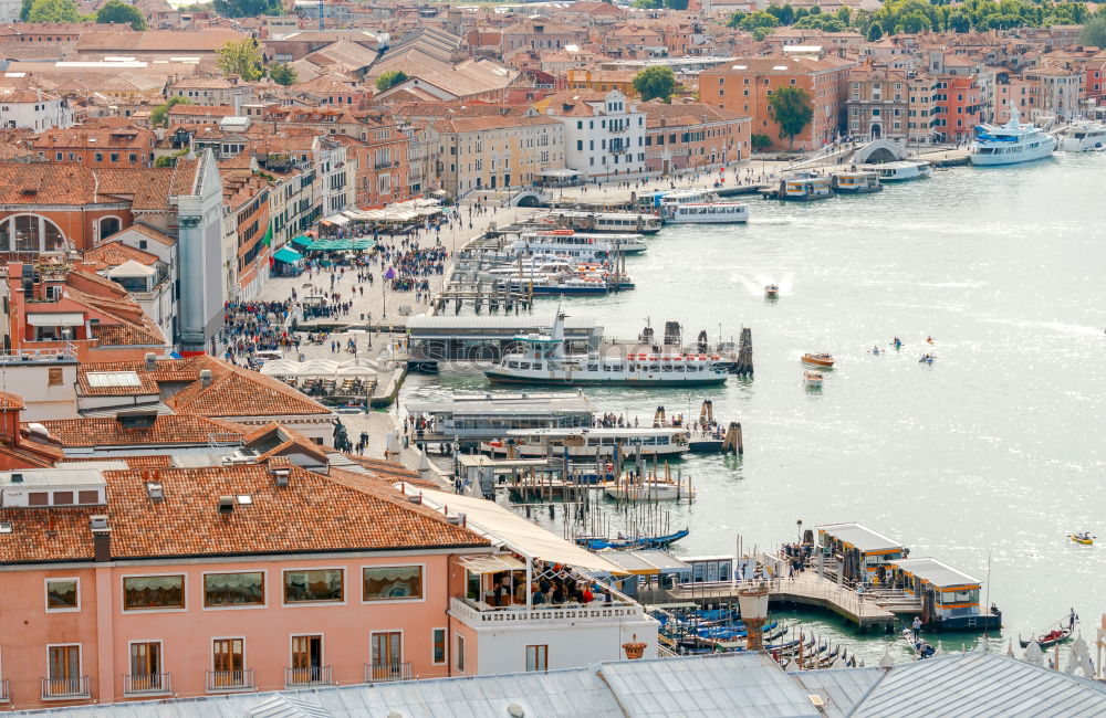 Similar – Image, Stock Photo Aerial view of Venice from the bell tower