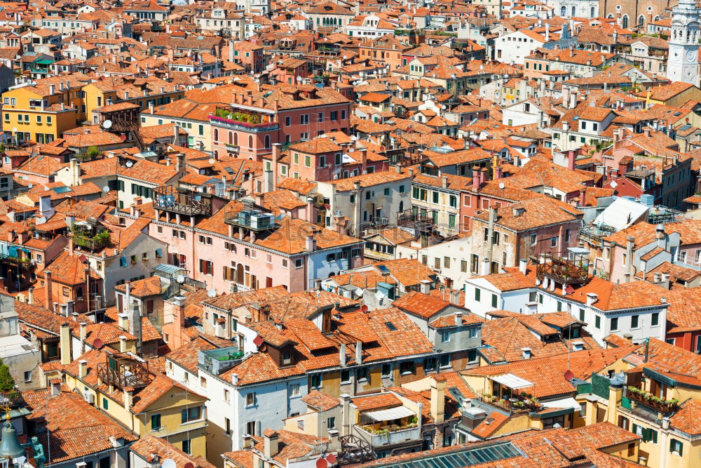 Similar – Image, Stock Photo Aerial view of Venice from the bell tower