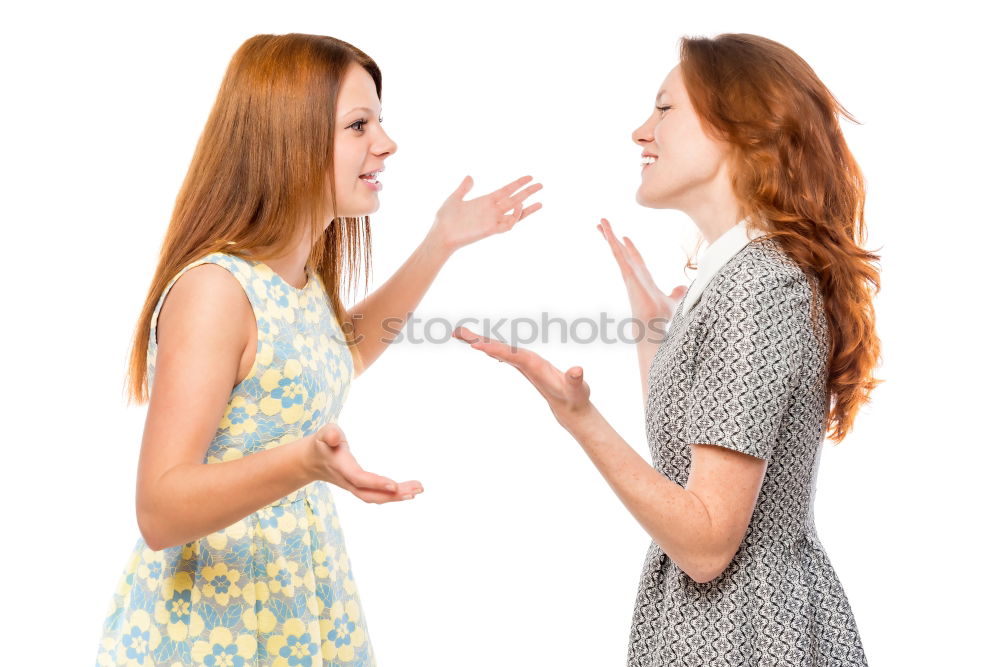 Similar – Image, Stock Photo Female couple standing together