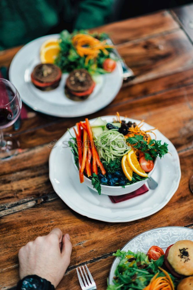 Similar – Crop woman eating sushi