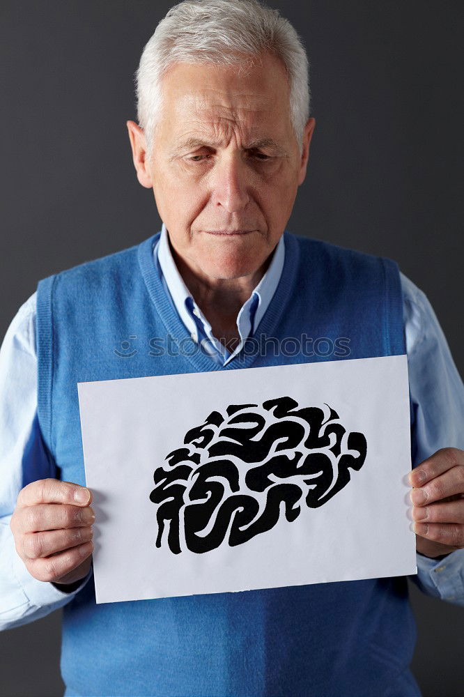 Similar – Image, Stock Photo thoughtful old man with white hair