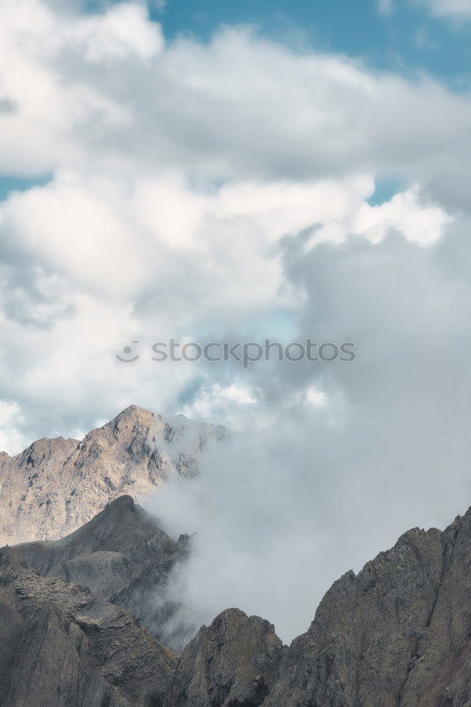 Image, Stock Photo Mountain panorama in South Tyrol | E5 Alpine crossing