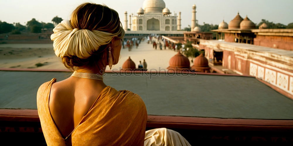 Similar – Image, Stock Photo at the Taj Mahal Woman