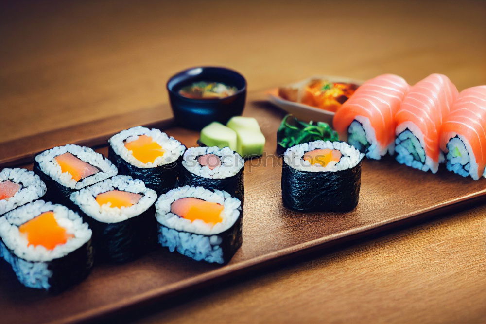 Crop woman eating sushi