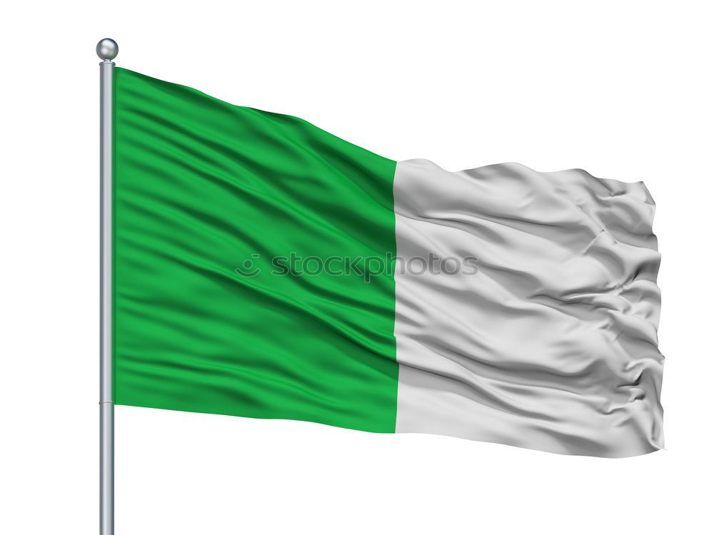 Similar – Nigerian flag in front of blue sky in the wind