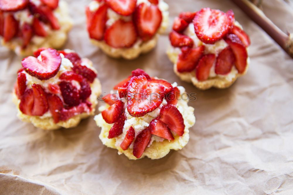 Image, Stock Photo Raspberry muffins Fruit