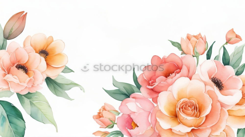 Similar – Image, Stock Photo Frame with colorful flowers