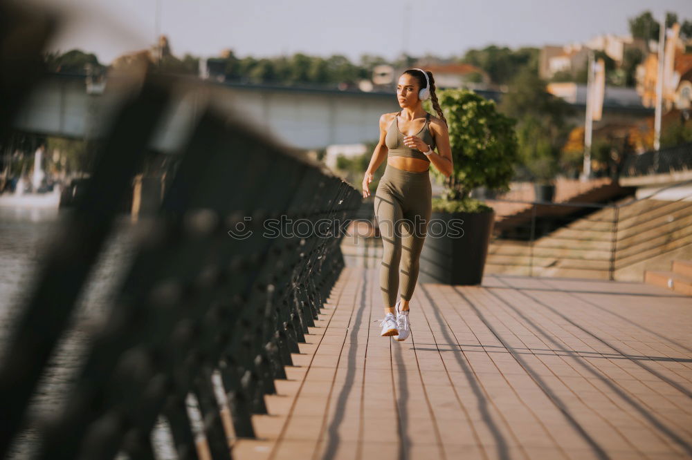 Similar – Image, Stock Photo Pretty woman posing on stairs