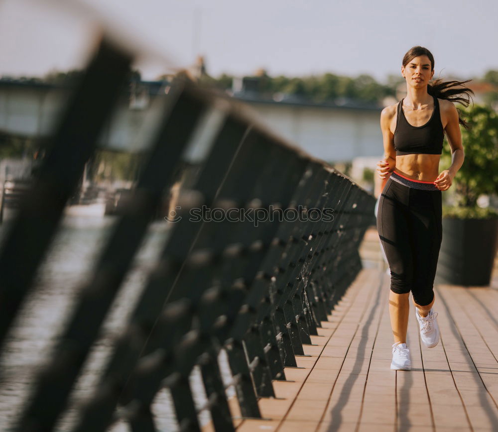 Similar – Image, Stock Photo athletic woman resting