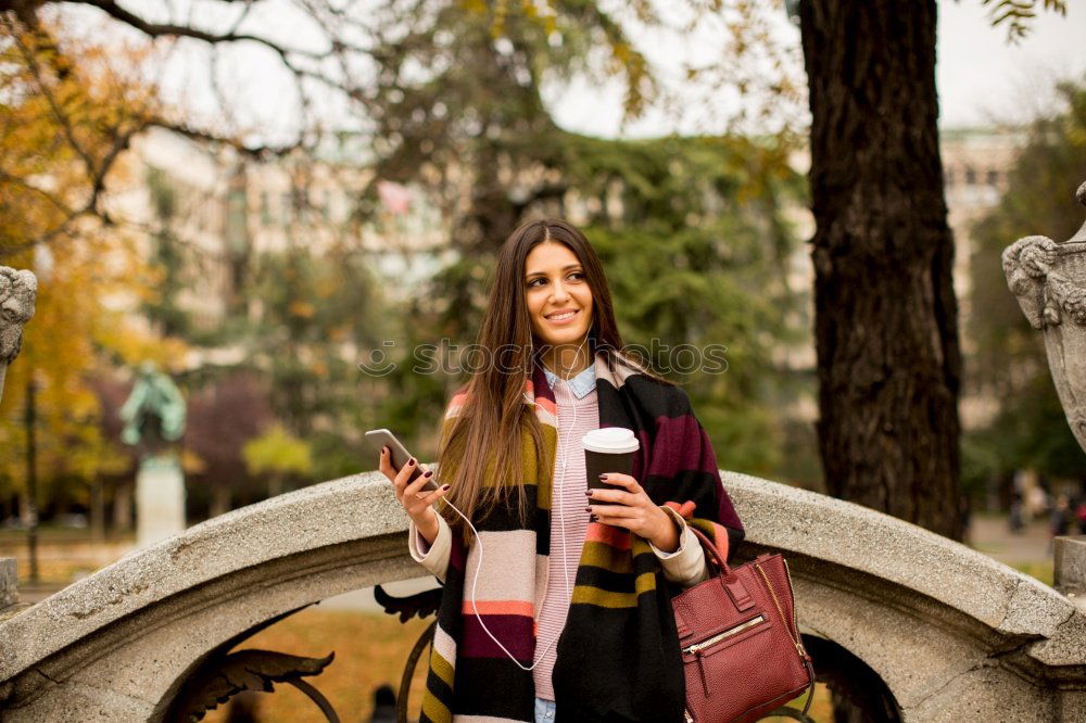 Similar – Stylish Pretty Woman smiling to the camera