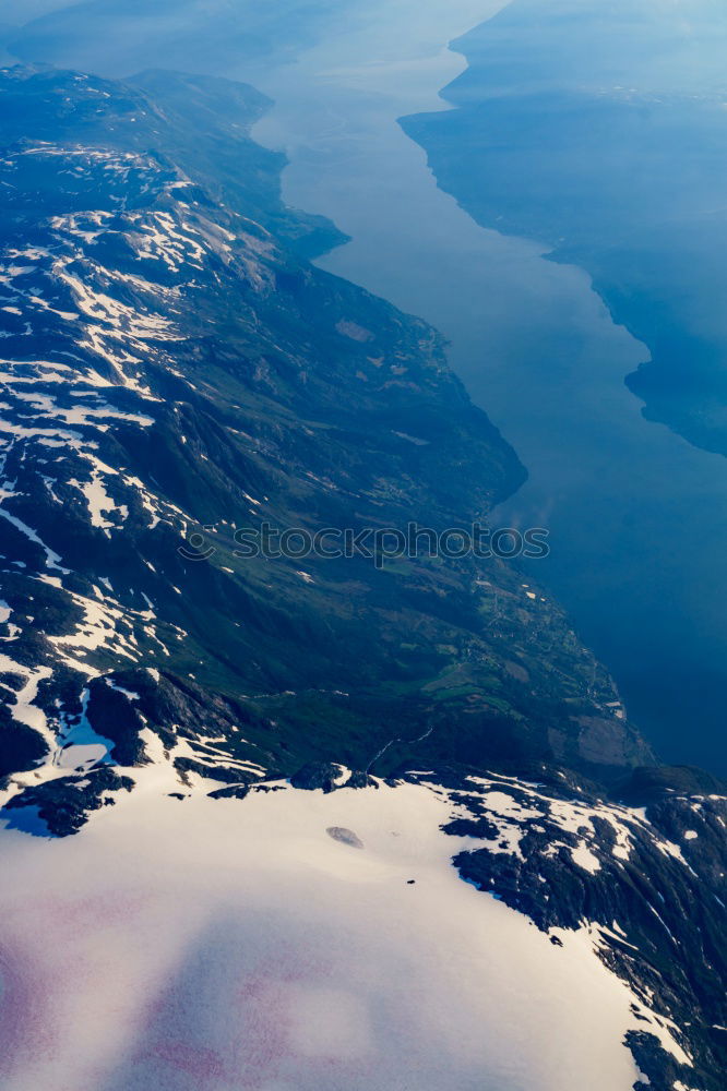 Similar – Image, Stock Photo Mountains ridge in clouds