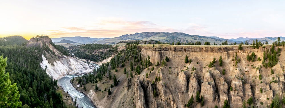 Similar – Small river flowing between cliffs