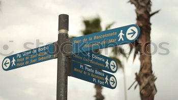 Image, Stock Photo Direction beach