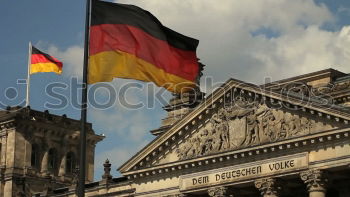 Similar – German flag and EU flag in front of the Reichstag in Berlin