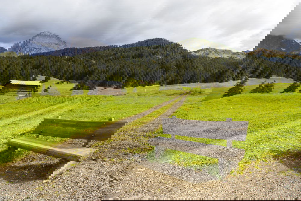 Similar – Image, Stock Photo Hiking trail in the Allgaeuer Alps