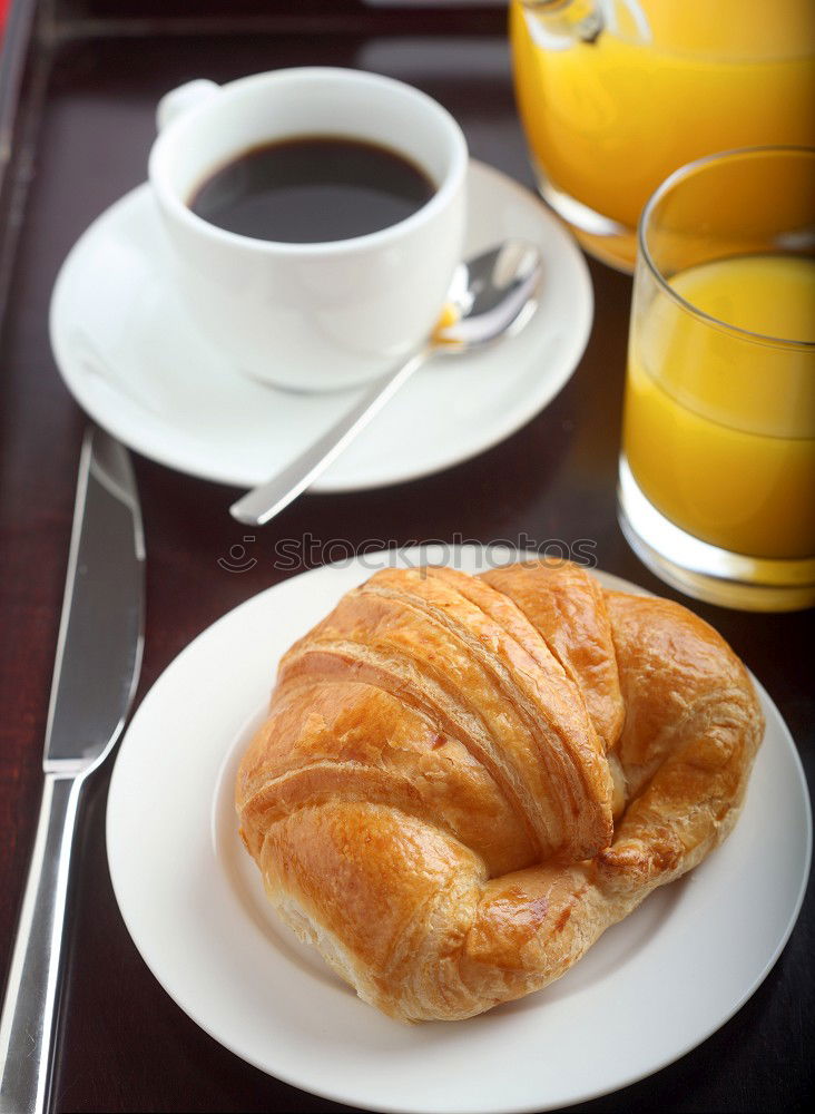 Similar – Image, Stock Photo croissant Croissant Coffee