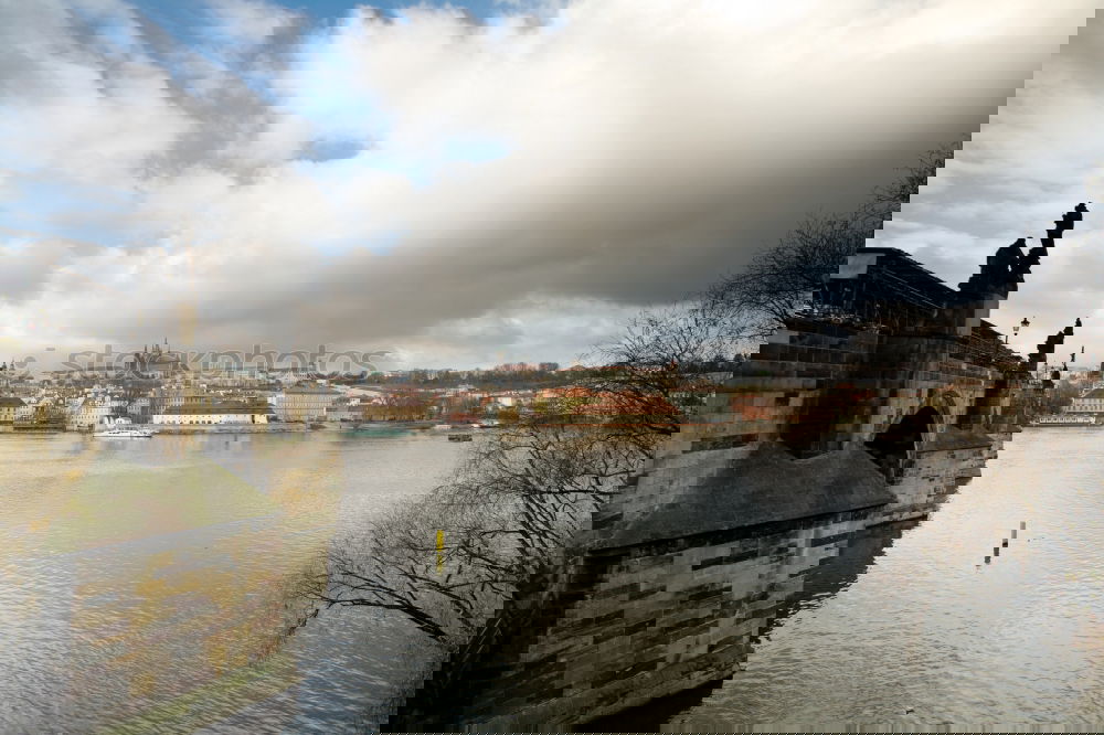 Similar – Image, Stock Photo Winter at the landing bridges