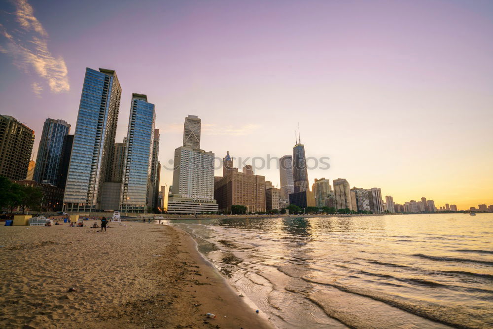 Similar – Image, Stock Photo Paradise, The big city directly at the sea. Long white sand beach and waves. Surfers Paradise is the most sought-after district and also the centre of the Gold Coast in the state of Queensland. / Australia