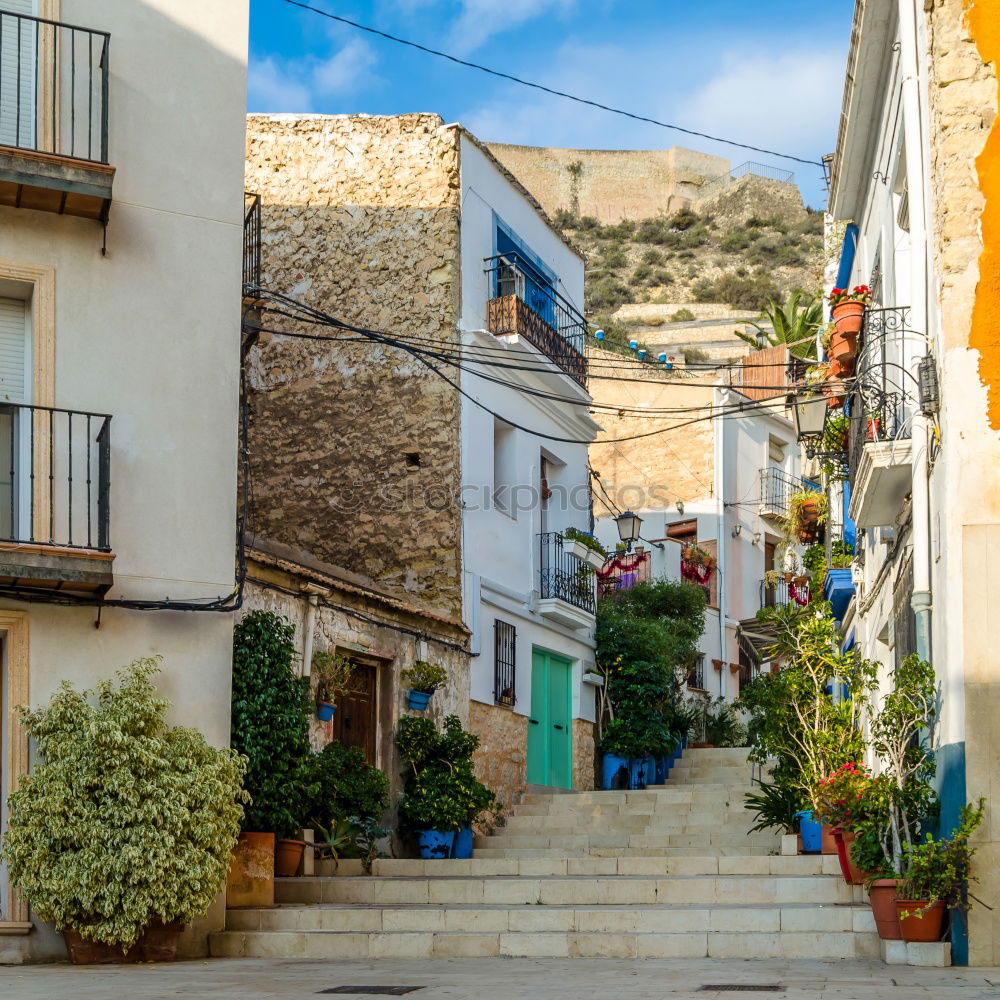 Similar – Image, Stock Photo Spanish Old Town / Sollér