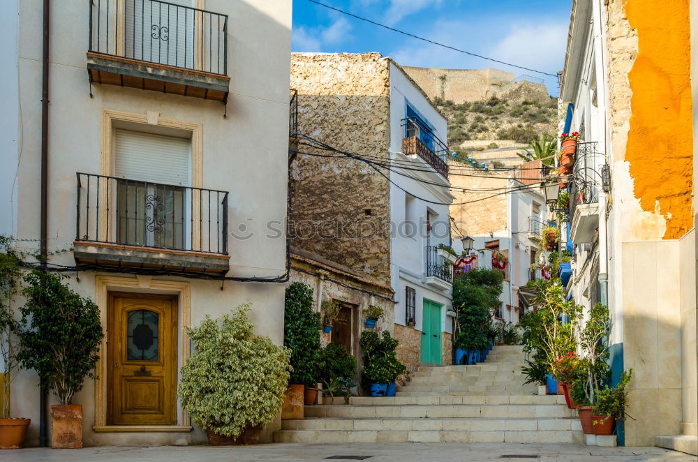 Similar – Image, Stock Photo Spanish Old Town / Sollér