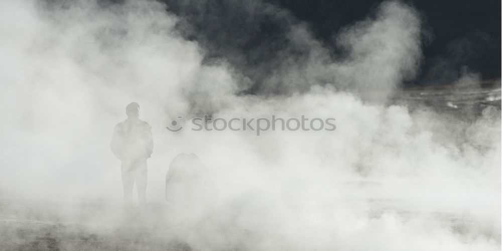 Similar – Image, Stock Photo A man climbing on the rock from magnesium, mountain at dusk.