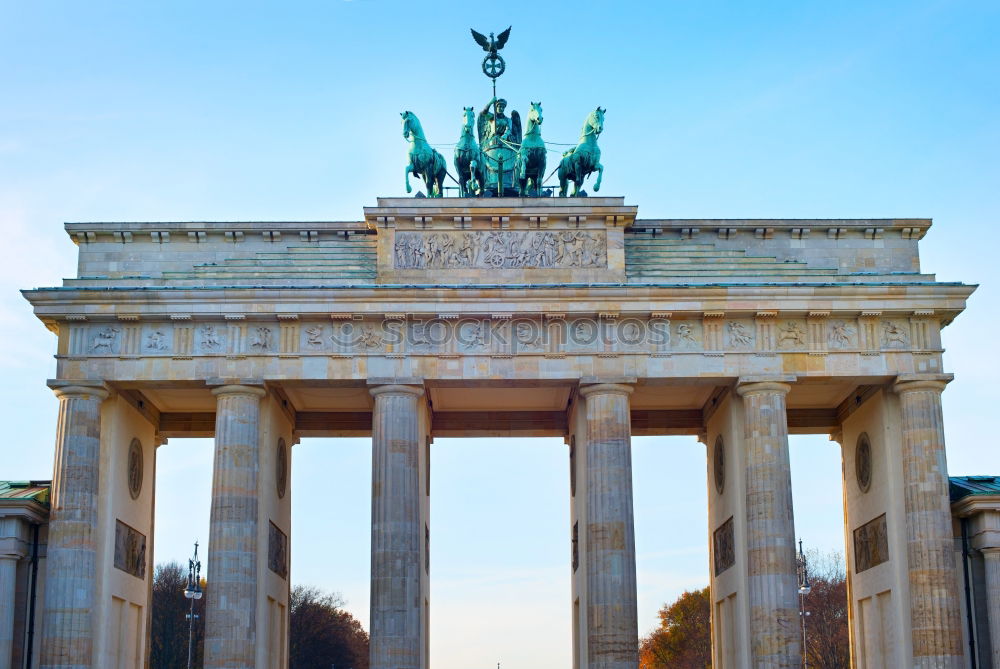 Similar – Partial view of Brandenburg Gate from bottom to top