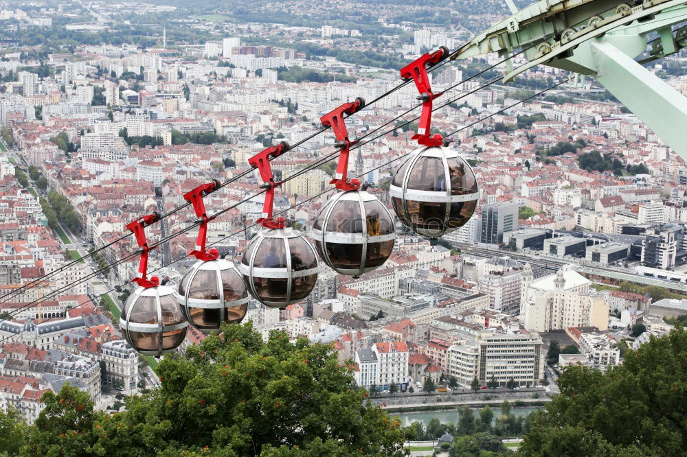 Foto Bild Seilbahn Barcelona Stadt