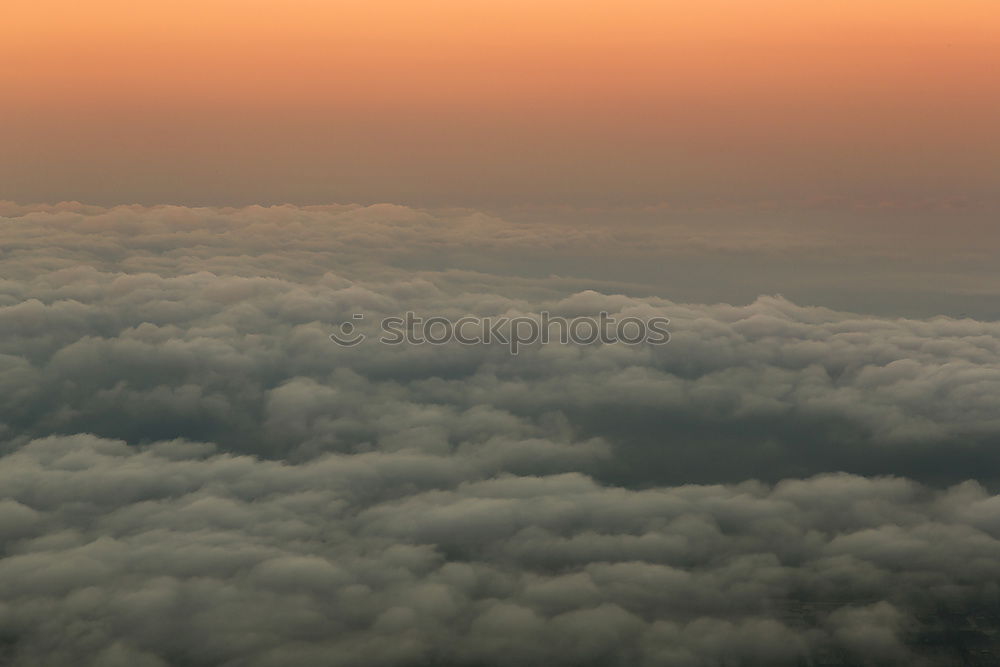 Similar – Image, Stock Photo Sunset over the Clouds Red