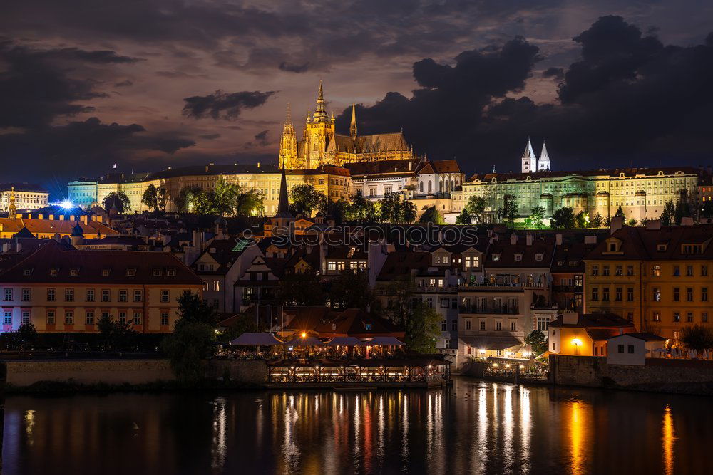 Similar – Prague Castle at night