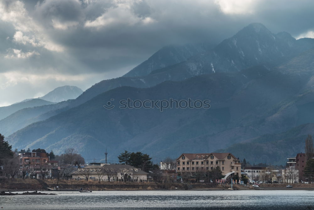 Similar – Image, Stock Photo View of mountain village Mittenwald