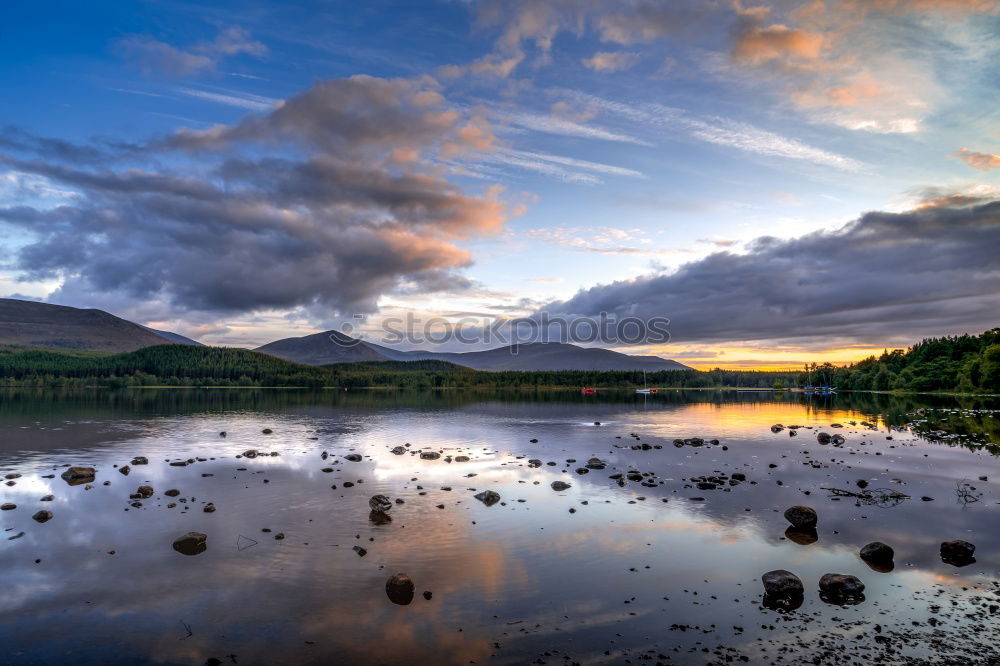 Image, Stock Photo View from Applecross Pass to Loch Kishorn in Scotland