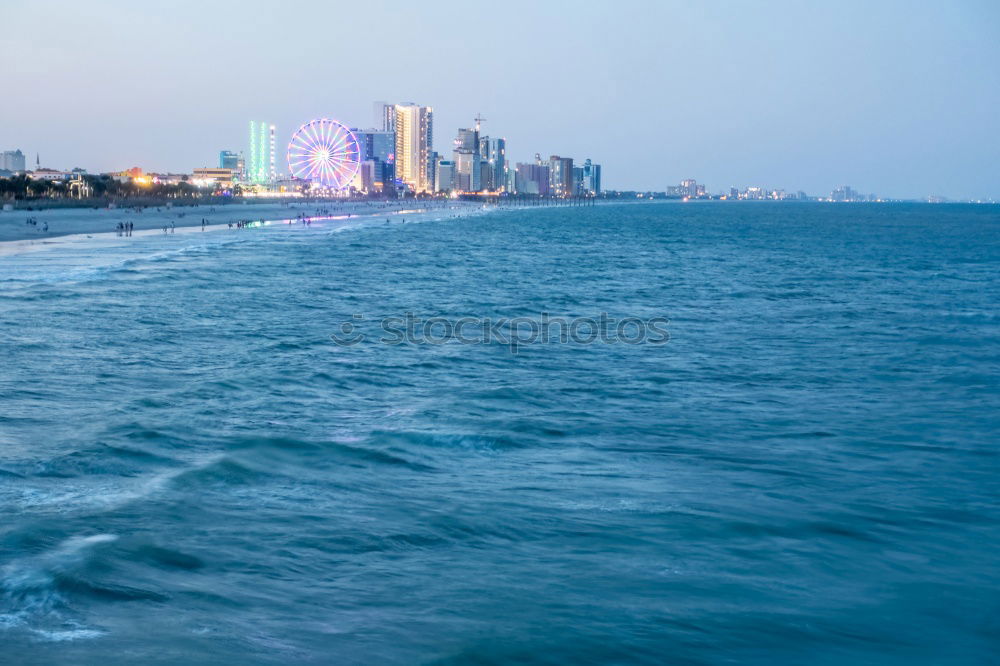 Similar – Image, Stock Photo Paradise, The big city directly at the sea. Long white sand beach and waves. Surfers Paradise is the most sought-after district and also the centre of the Gold Coast in the state of Queensland. / Australia