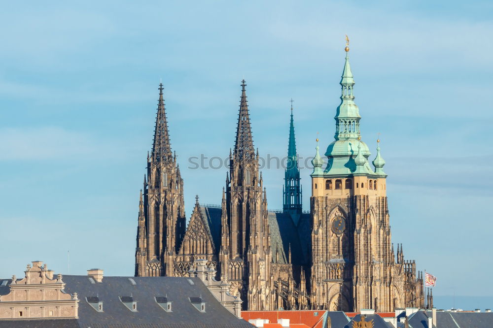 Similar – many rainbow flags of the queer community at the CSD in Cologne. Cologne Cathedral in the background