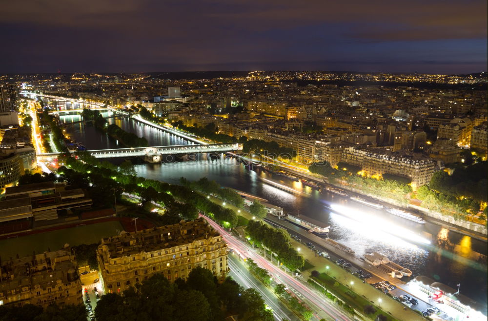 Image, Stock Photo Night traffic in Prague