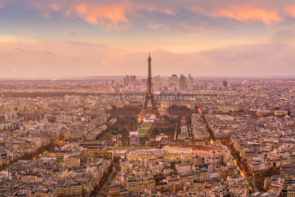 Image, Stock Photo Paris Sunset