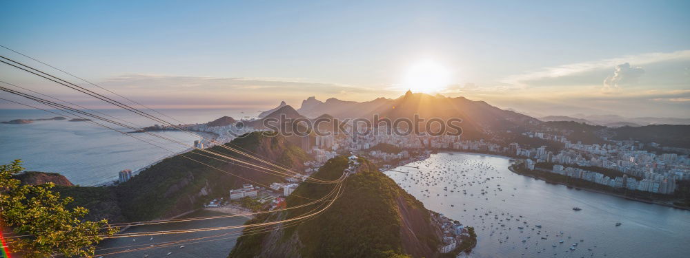 Similar – Image, Stock Photo Panoramic view of Rio de Janeiro at sunset, Brazil