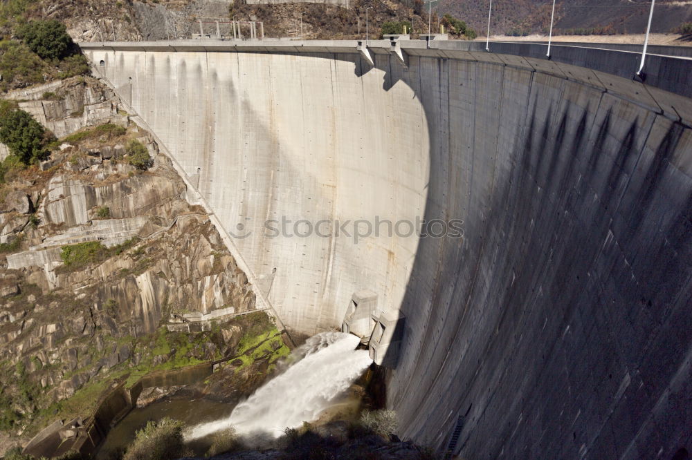 Image, Stock Photo dam Retaining wall